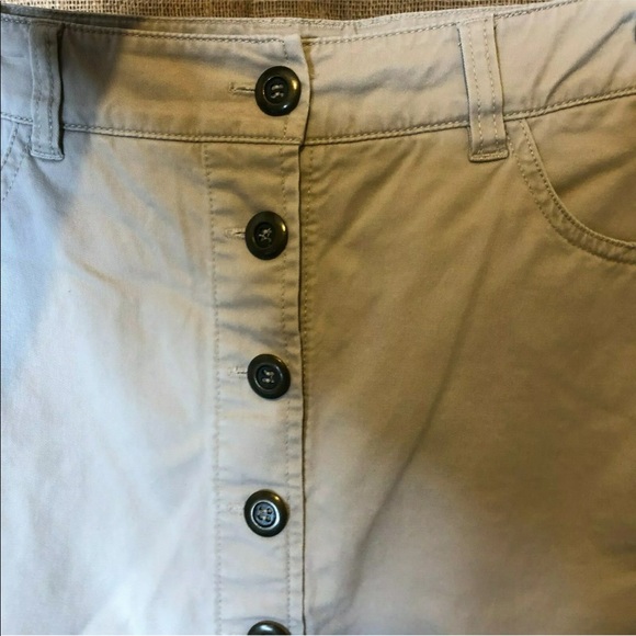 New York & Company Womens Skirt 4 Modest Khaki - Picture 3 of 5